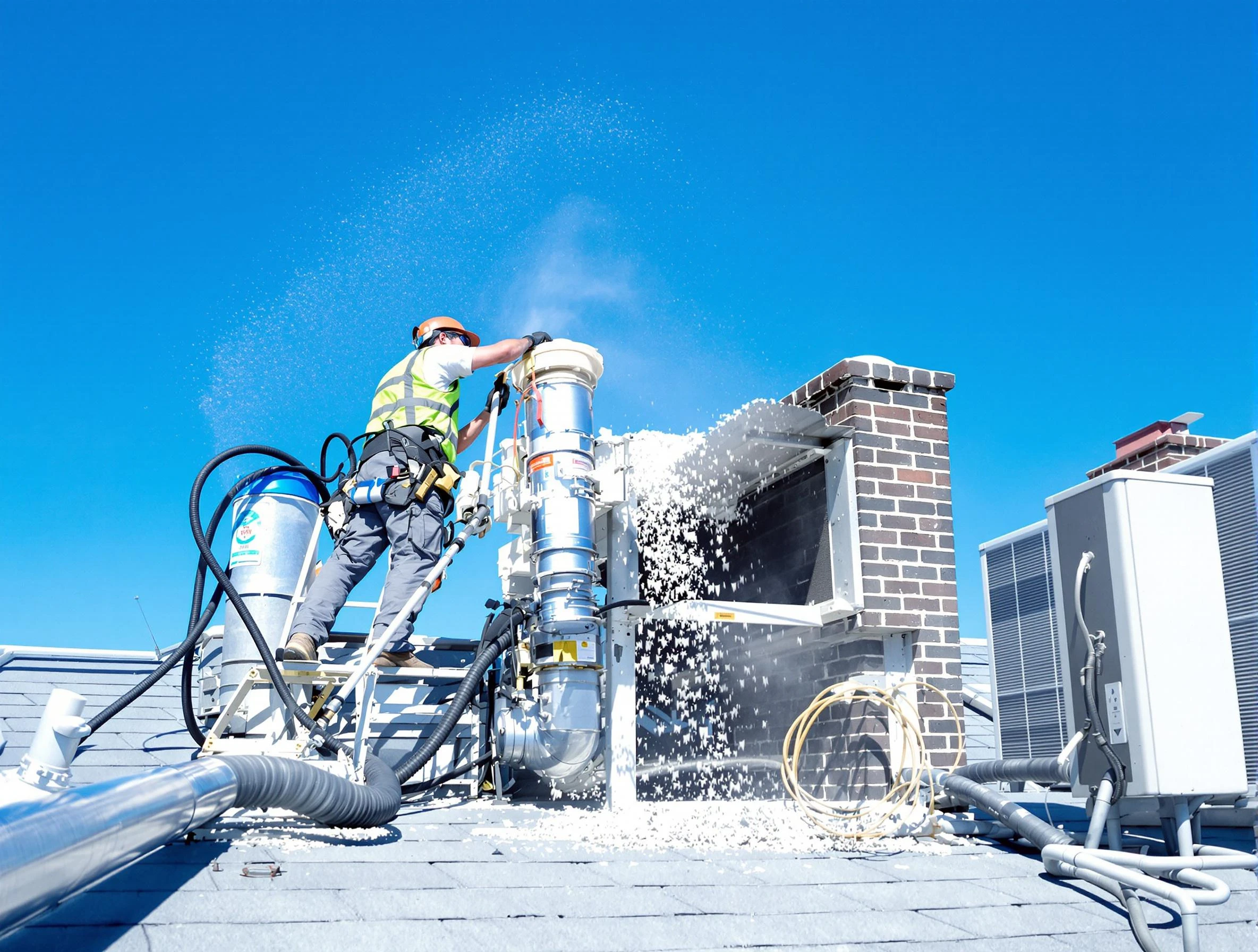 Expert roof dryer vent cleaning by Carnot-Moon Dryer Vent Cleaning in Carnot-Moon