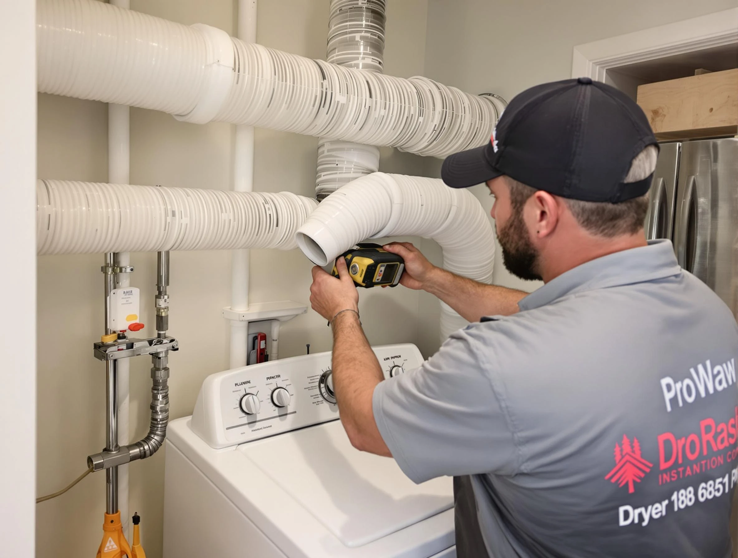 Professional dryer vent hose installation by Carnot-Moon Dryer Vent Cleaning in Carnot-Moon